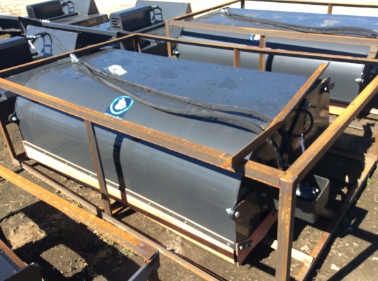 (375)UNUSED WOLVERINE SS 72" BOX BROOM SWEEPER