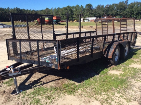 (458)6 X 17 T.A. UTILITY TRAILER - NO TITLE
