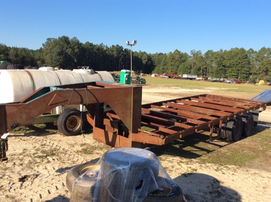 (250)8 X 20 TANDEM DUAL GOOSENECK TRAILER-NO TITLE