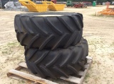 (115)2 - 600X65-R28 MICHELIN TIRES/RIMS