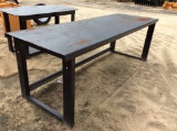 (116B)30 X 90 METAL TABLE