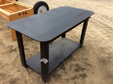 (116C)29 X 57 METAL TABLE