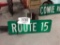 ROUTE 15 STREET SIGN