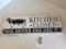KITCHEN CLOSED SIGN - WOOD