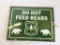 US FORESTRY SERVICE - DONT FEED BEARS - PORC.