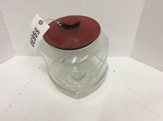 GLASS JAR W/ LID