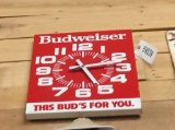 BUDWEISER CLOCK SIGN