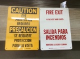 FIRE EXIT & CAUTION SIGN