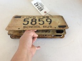 3 INDIANA BUS TAGS