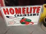 HOMELITE CHAINSAWS - DOUBLE SIDED - PORC.