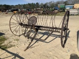 (28)ANTIQUE HAY DUMP RAKE