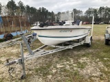 (615)SEAPRO BOAT ON TRAILER - SALVAGE - NO TITLE