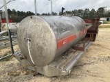 (380)1000GAL. STAINLESS STEEL TANK