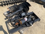 (409)UNUSED WOLVERINE SKID STEER AUGER W/ 2 BITS