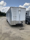 (294)VINTAGE 30' ENCLOSED TRAILER