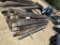 (586)BUNDLE OF 25 - 8' LONG WOOD POST