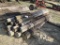 (634)BUNDLE OF 25 - 8' LONG WOOD POST