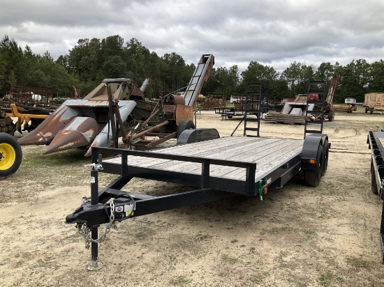 (369)CARRY ON 7 X 18' T.A. EQUIPMENT TRAILER