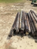 (803)BUNDLE OF 25 - 8' LONG WOOD POST