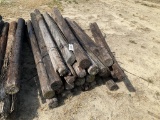 (797)BUNDLE OF 25 - 8' LONG WOOD POST