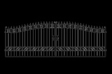 (501)20' WROUGHT IRON ENTRY GATE