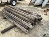 (765)BUNDLE OF 25 - 8' LONG WOOD POST