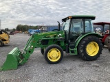 (51)JOHN DEERE 5075E W/ 520M LOADER - CAB