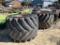 (104)2 - 66X43-25 KUBOTA TIRES/RIMS