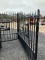 (441)20' WROUGHT IRON ENTRY GATE - SQUARE