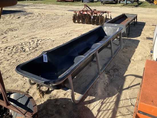 (29)8' PLASTIC FEED TROUGH