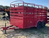 (209)2023 CARRY-ON 6 X 12 T.A. LIVESTOCK TRAILER