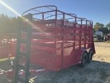 (303)2023 CARRY-ON 6 X 12 T.A. LIVESTOCK TRAILER