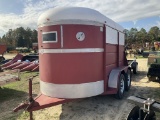 (415)1996 PONDEROSA T.A. 2 HORSE TRAILER