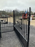 (441)20' WROUGHT IRON ENTRY GATE - SQUARE