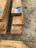 (611)3 - 4 X 10 X 24 PINE BEAMS