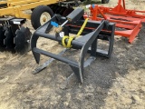 (419)SKID STEER PALLET FORKS W/ GRAPPLE