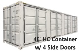 (394)40' HC CONTAINER W/ 4 SIDE DOORS