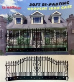 (679)GREATBEAR 20' WROUGHT IRON ENTRY GATE - PLAIN