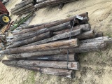 (2)BUNDLE OF 25 - 8' LONG WOOD POST