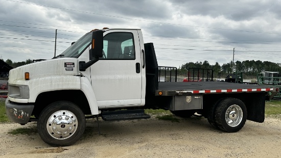(116)2008 GMC C5500 FLATBED TRUCK
