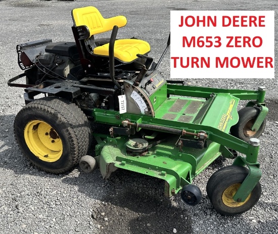 (23)JOHN DEERE M653 ZERO TURN MOWER