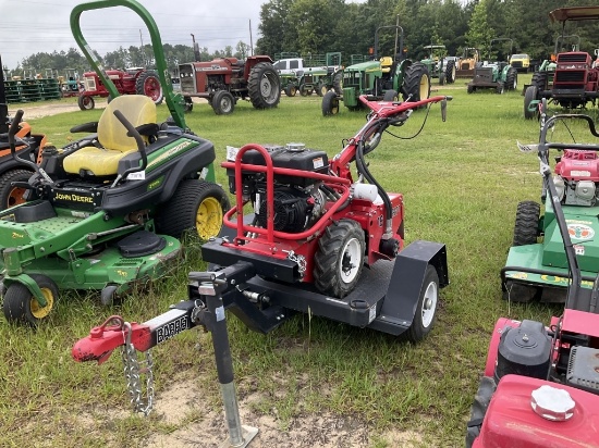 (18)BARRETO 91 REAR TINE TILLER W/ TRAILER