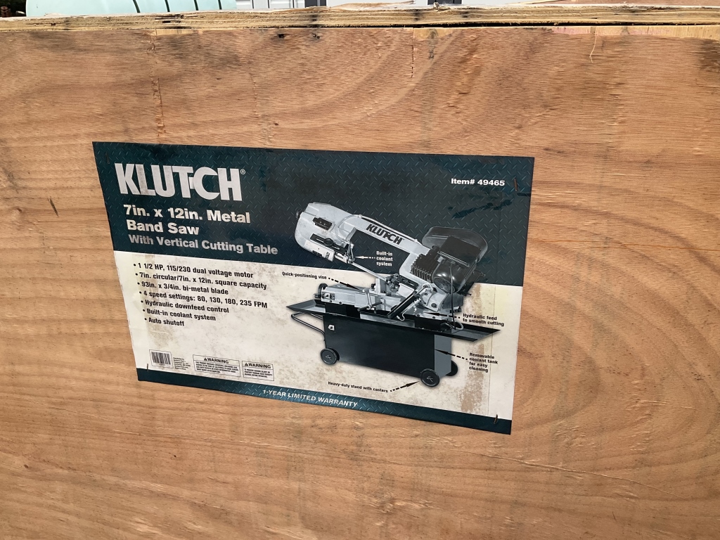 Klutch band saw sale