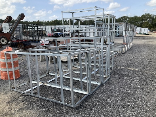 (501)LOT OF METAL CAGES