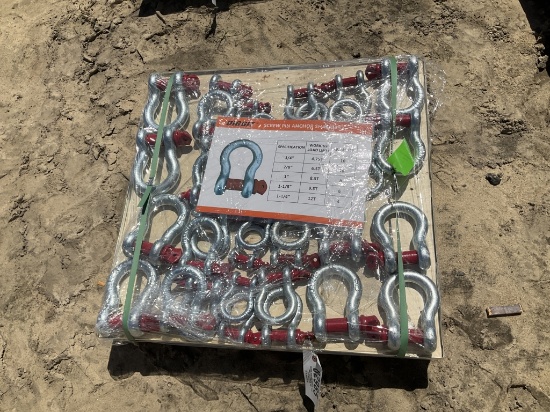 (16)UNUSED PALLET OF SHACKLES