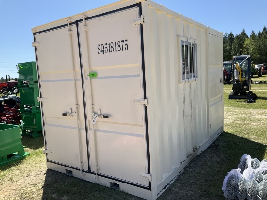 (30)UNUSED 12' CONTAINER W/ SIDE DOOR & WINDOW