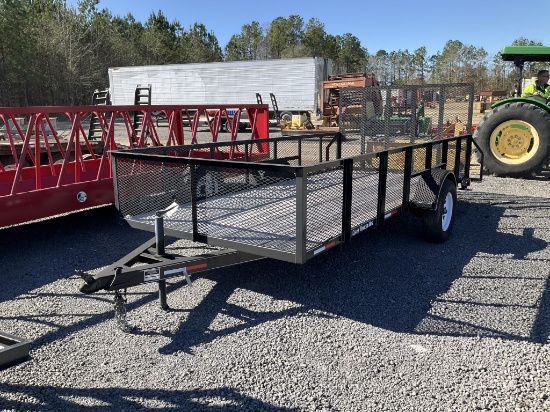 (711)CLAY'S 76" X 14 S.A. TRAILER W/ 24" SIDES