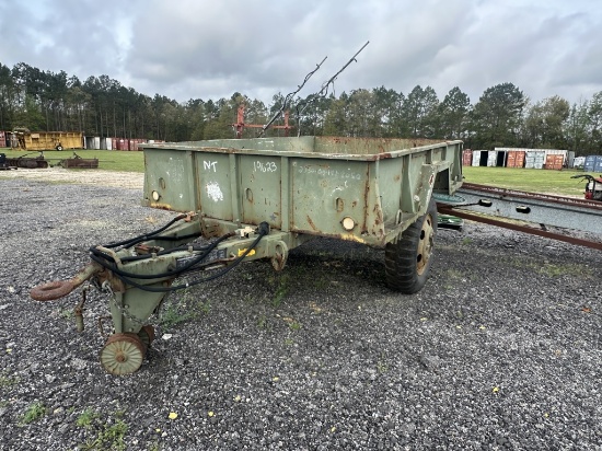 (1295)78" X 10' ARMY TRAILER - NO TITLE