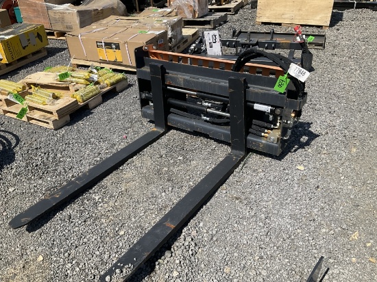 (630)UNUSED WOLVERINE 48" SS HYDRAULIC FORKS