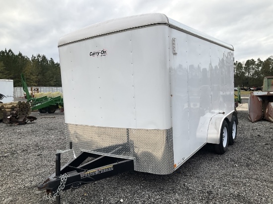 (855)2023 CARRY ON 7 X 14 T.A. ENCLOSED TRAILER
